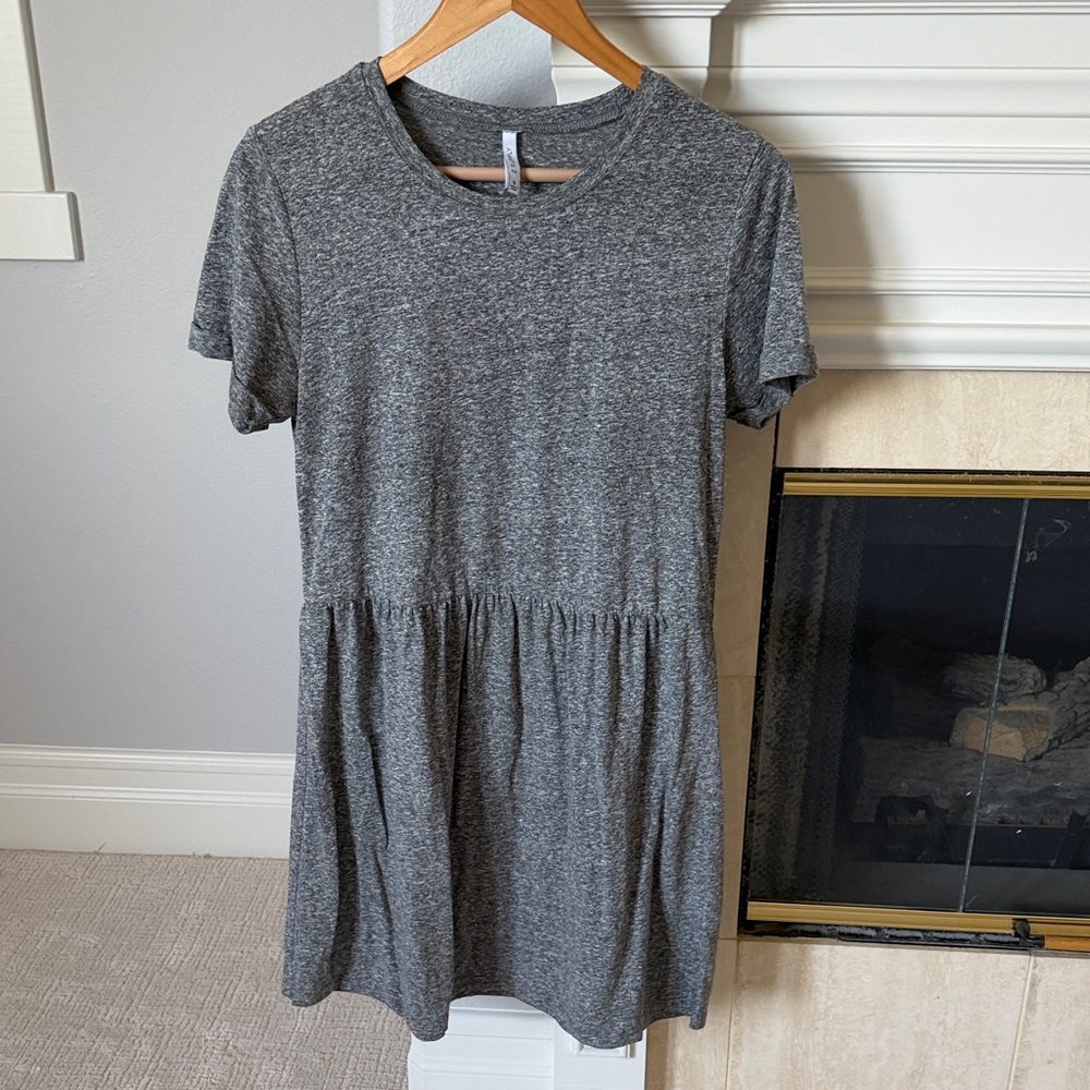 Z Supply Lucia Tri Blend Dress in heathered grey.